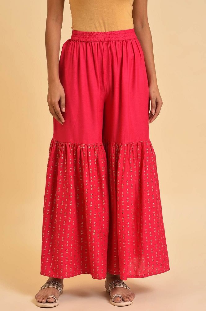 Sky Blue Embroidered Kurta with Sharara Pants Set | Pants women fashion,  Sharara designs, Designs for dresses